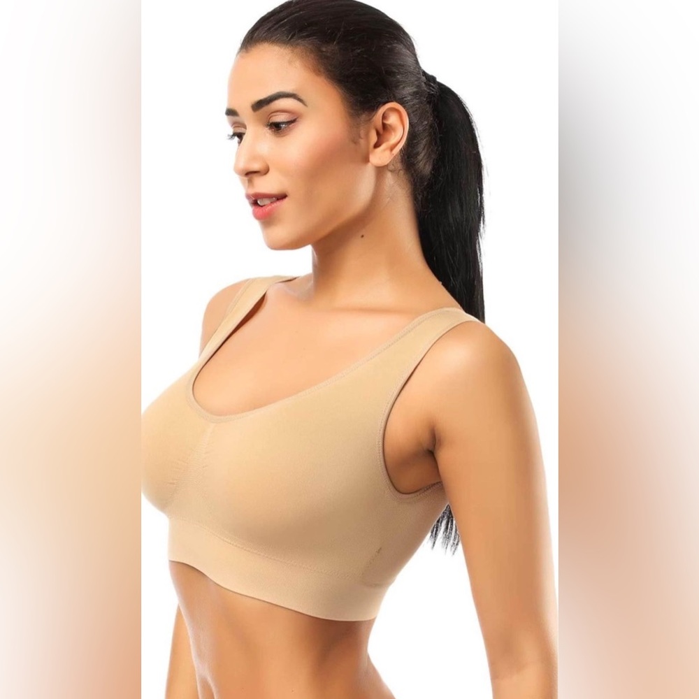 Sports Bras for Women, Seamless Comfortable Yoga Bra with Removable Pads